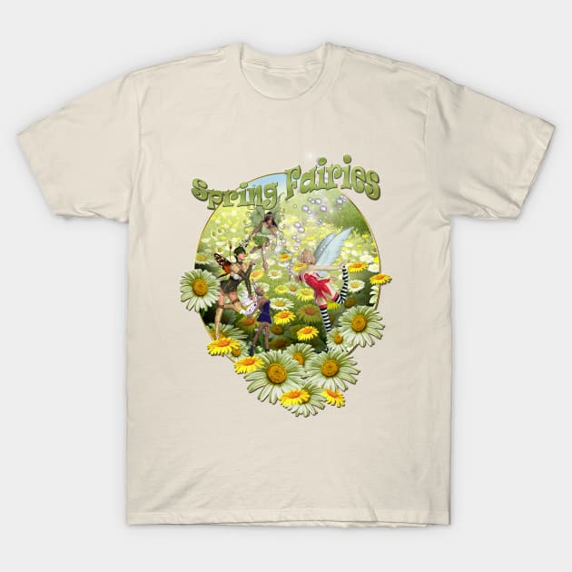 Spring flower visitors T-Shirt by Just Kidding by Nadine May